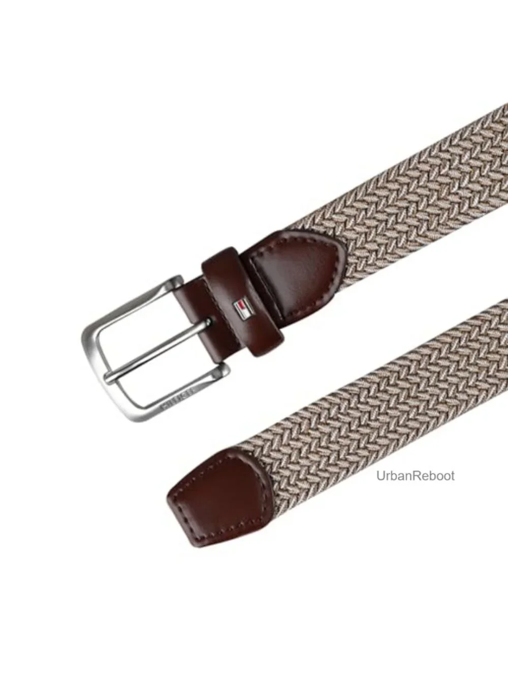Fabric Web Belt Fully Adjustable Casual Leather Trim Stretch